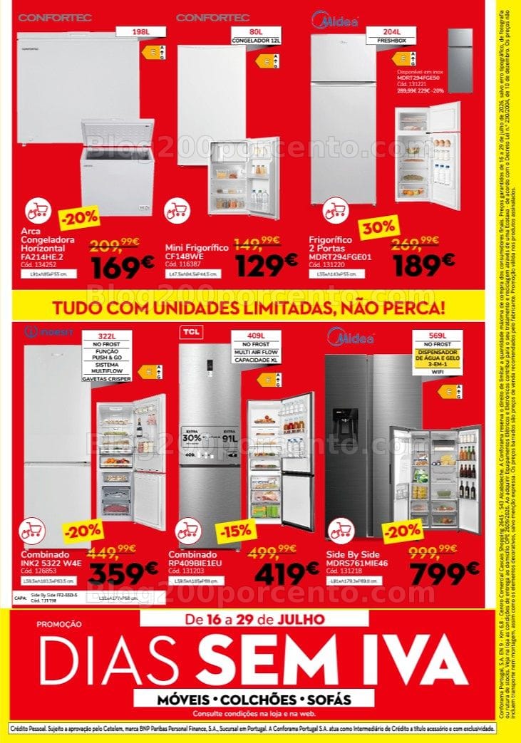 Antevisão Folheto CONFORAMA Saldos Remate Final Promoções de 16 a 29 julho